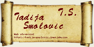 Tadija Smolović vizit kartica